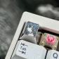 1U Titanium Alloy Artisan Keycaps Precision Pointillism + Anodizing for Mechanical Keyboard -Roxy